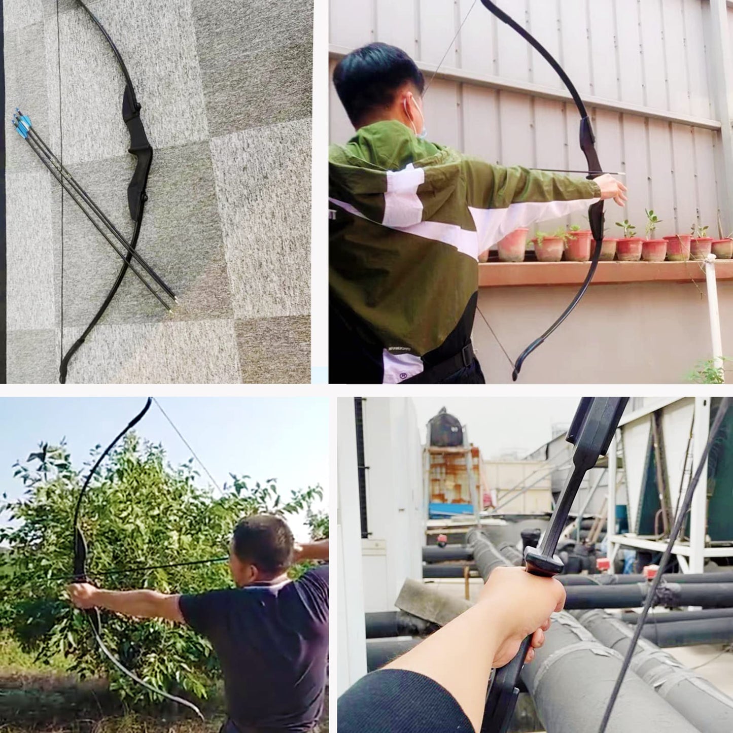 SOPOGER Archery Bow and Arrow Adult - Takedown Recurve Bows Archery Set for Adults Youth Beginner 20lbs 30lbs 40lbs Left and Right Handed Outdoor Target Practice Hunting (PRO KIT 20LBS)