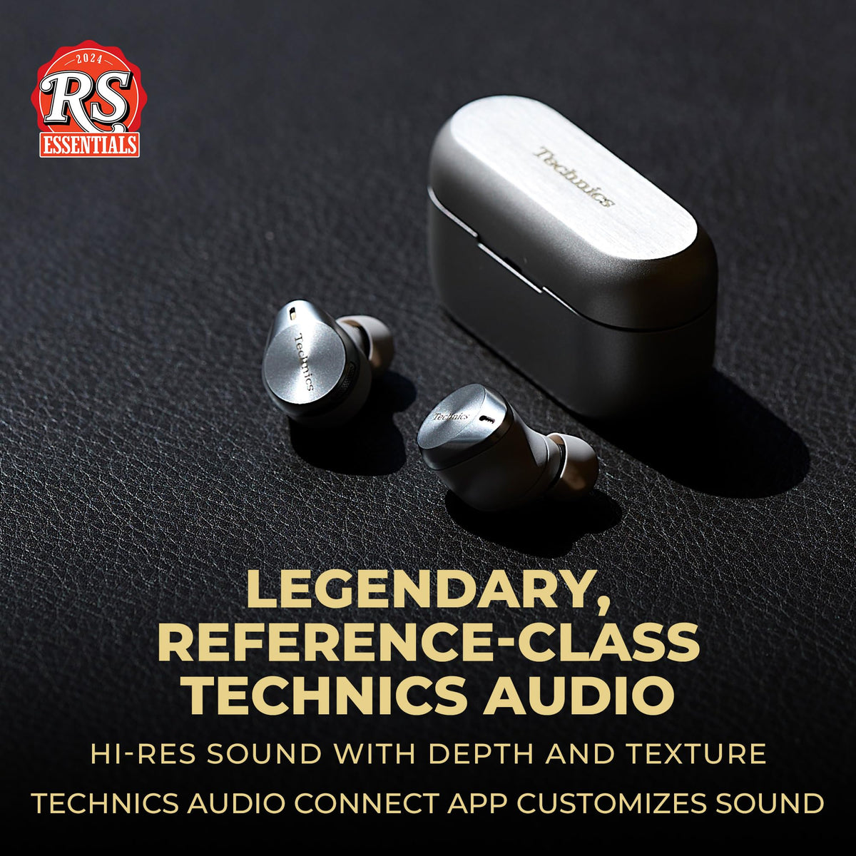 Technics Premium Hi-Fi True Wireless Bluetooth Earbuds with Advanced Noise Cancelling, 3 Device Multipoint Connectivity, Wireless Charging, Hi-Res Audio + Enhanced Calling - EAH-AZ80-S (Silver)