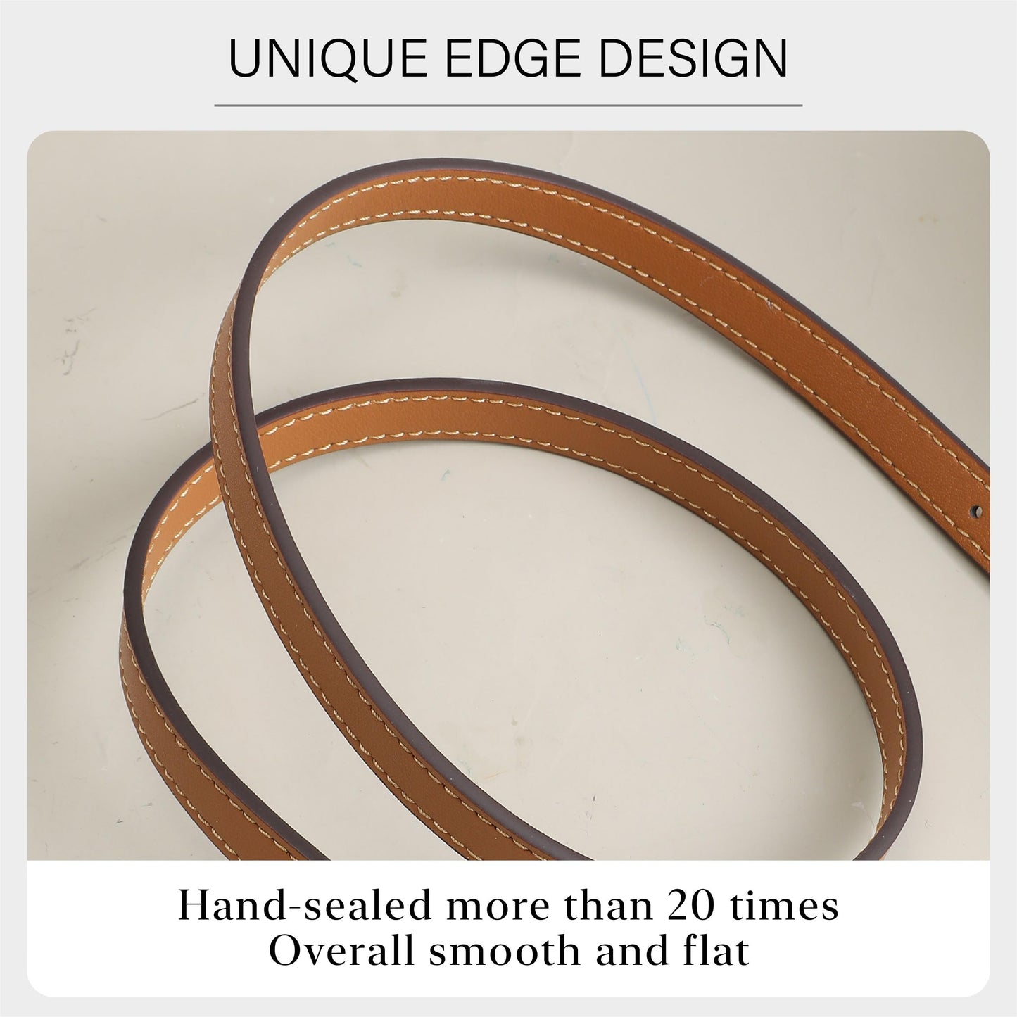OAikor Purse Strap Replacement Compatible with Coach Mollie Tote Bag 25 & MK Basket Bags, 2 Pieces Microfiber Leather Shoulder Strap for Tote HandBag Handles(Khaki,31.9 inches)