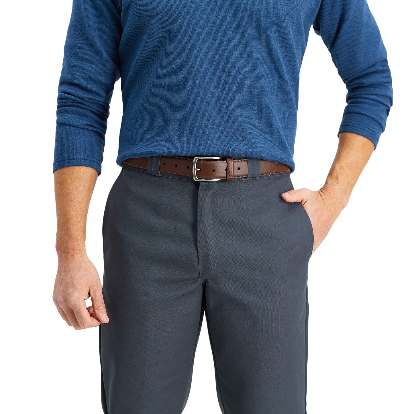 Columbia Men's Trinity Logo Belt-Casual Dress with Single Prong Buckle for Jeans Khakis