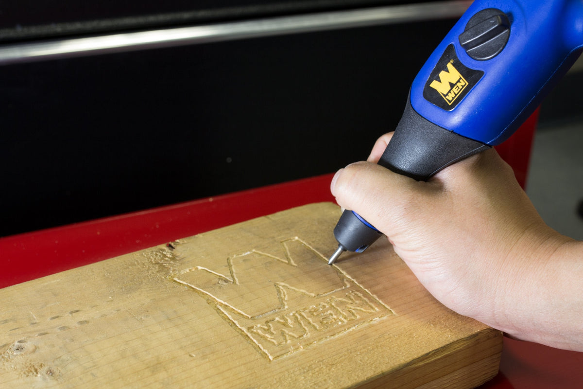 WEN 21C Variable Speed Electric Engraver Kit with Stencils,Blue