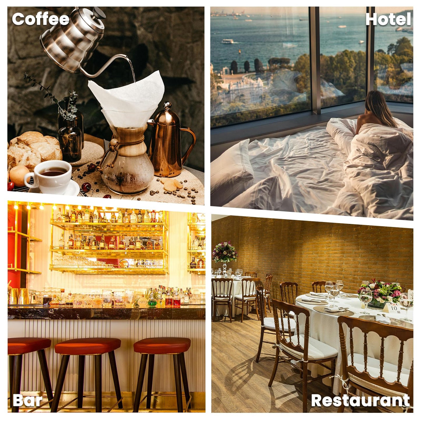 DUPDMKIN 6 Pack Menu Covers 4.25" x 11", 6 View PU Leather Menu Holders for Restaurant, Bar, Coffee Shops, Wine Lists & Drink Specials