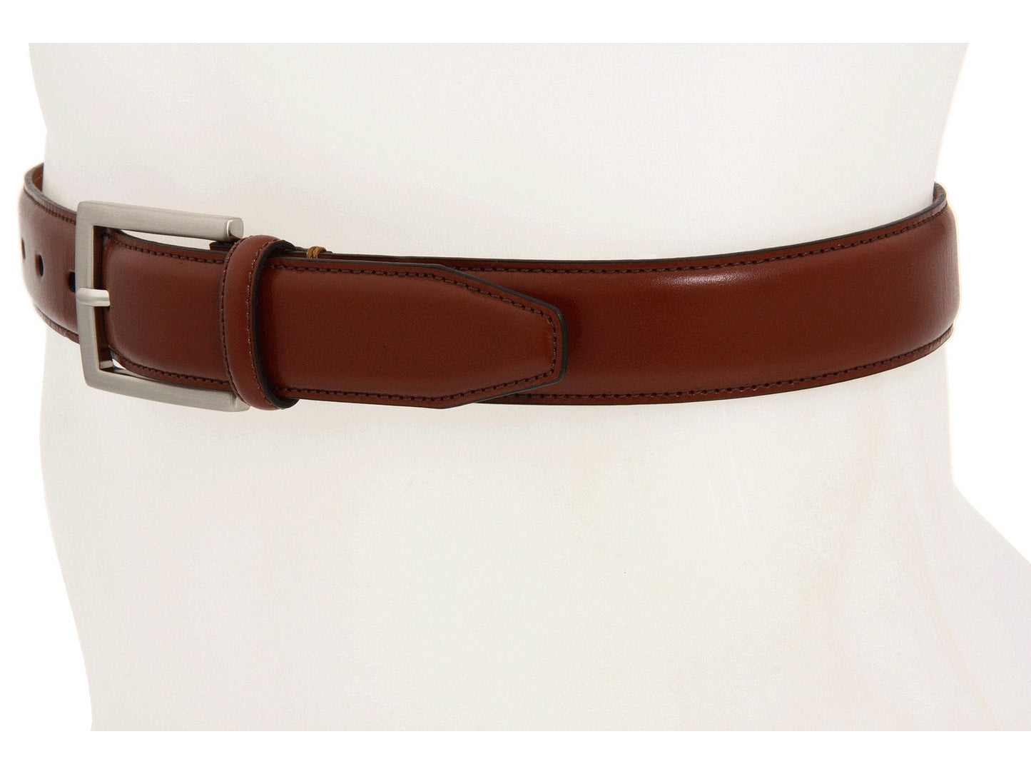 Johnston & Murphy Dress Belt - Belt for Men - Buckle Closure - Brushed-nickel Buckle Cognac 40 One Size