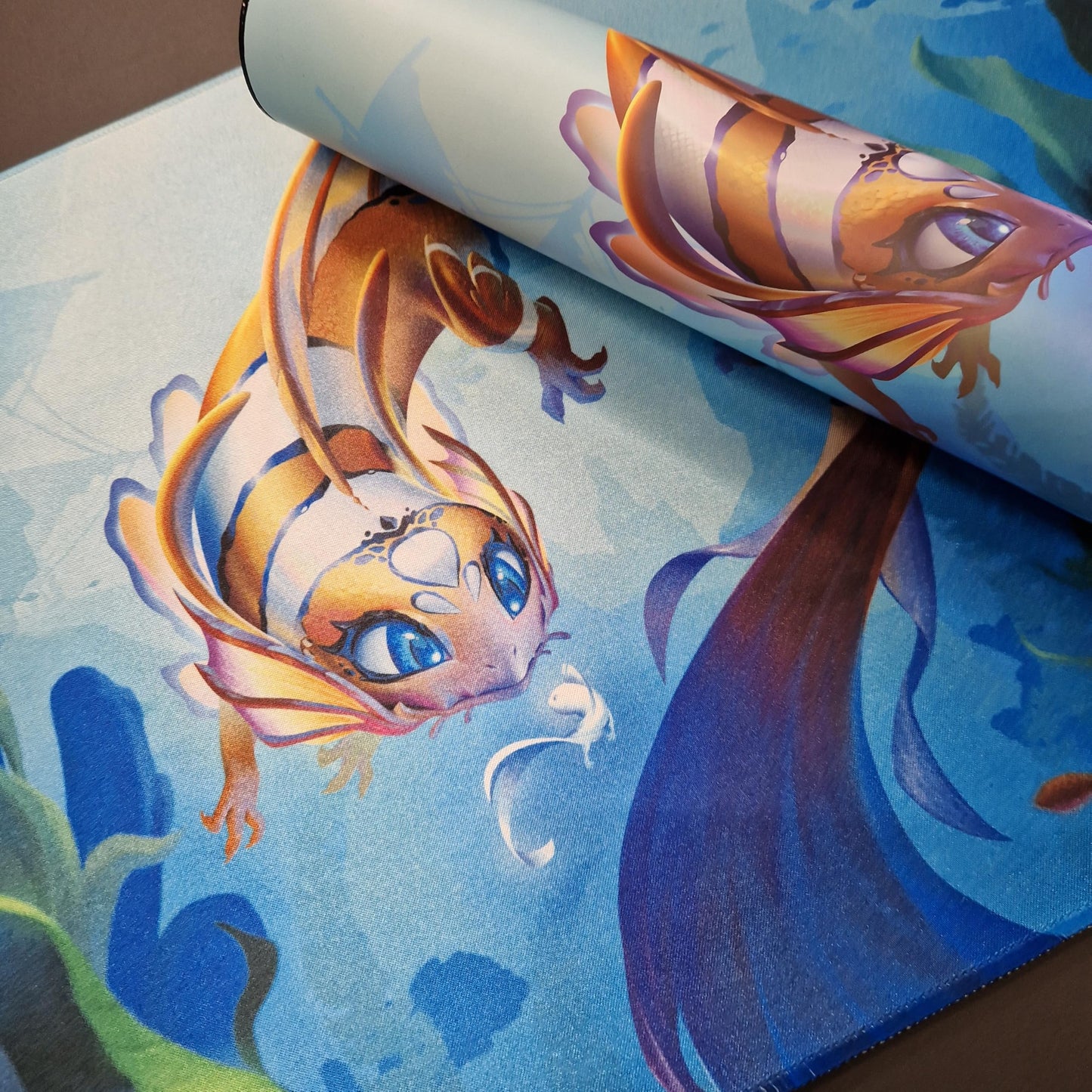 Dragon Shield Playmat – Standard Size TCG Playmat with Stitched Edges & Non-Slip Rubber Backing – Included Tube for Transport & Protection | Cinderfin
