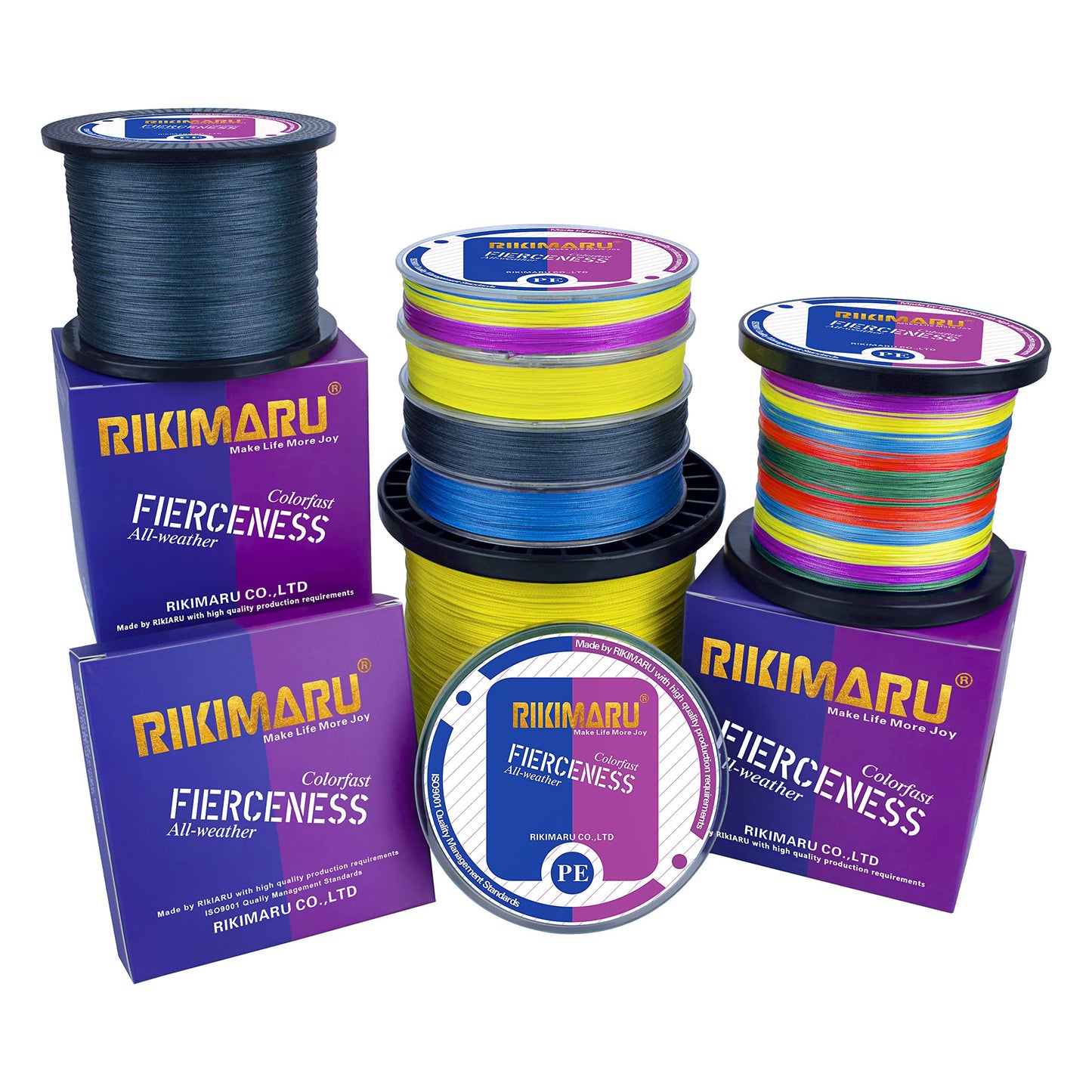 Braided Fishing Line Abrasion Resistant Superline Zero Stretch&Low Memory Extra Thin Diameter Green 327Yds,50LB