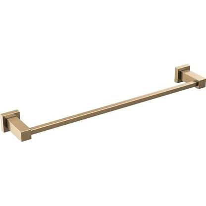 Delta Faucet Velum 18-Inch Single Towel Bar, Gold Bathroom Towel Holder, Wall Mounted Towel Rack, Towel Hanger, Champagne Bronze IAO20818-CZ