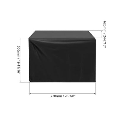 QWORK Universal Planer Dust Cover, Table Saw & Miter Saw Protection, 28.3" x 24.4" x 19.6", Black, Fits Most Planers & Bench Drill Press
