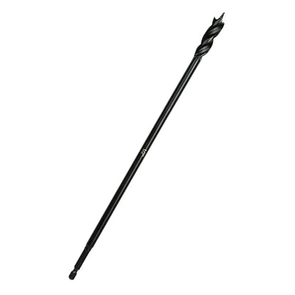 Greycore Tools 1/2 Inch x 12 Inch 3-Flute Auger Bit, Wood Drill Bit for Hard and Soft Wood, 1/4¡± Quick Change Shank, Woodworking Auger Bits (1/2¡± x 12¡± Auger)