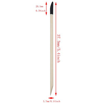 Sanding Sticks DGBRSM 30pcs Black 37mm Matchsticks Double-Side Slanted Sanding Twigs Fine Detailing Sanding Sticks for Plastic Models Wood Hobby