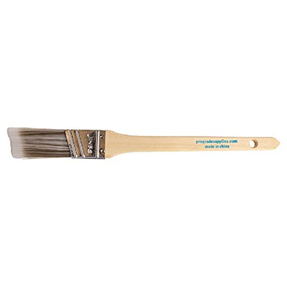 Vermeer Paint Brushes - 6-Pack - 1" Angle Sash Brushes for All Latex and Oil Paints & Stains - Home Improvement - Interior & Exterior Use