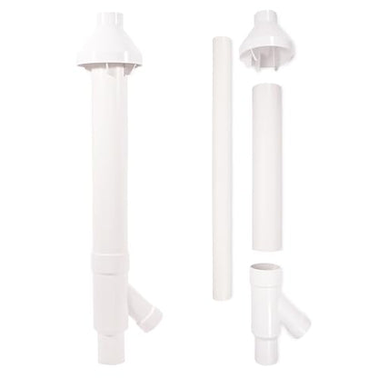 CVENT-2 2-Inch Concentric Kit for Tankless Gas Water Heater and High-Efficiency Furnaces Dimensions 7.75" x 34.75" x 6.75" White