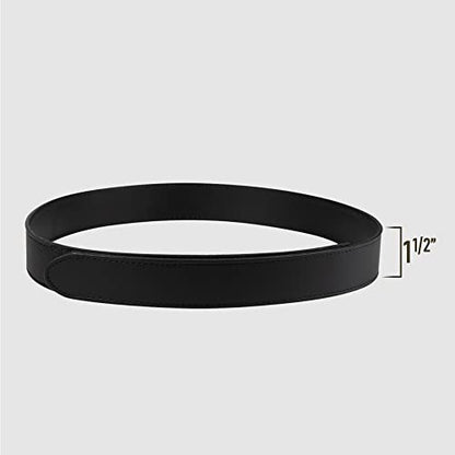 Perfect Fit Mechanics Belt Buckleless No Scratch Leather Work Belt Hook and Loop Garrison Belts 1 1/2 Inch Wide