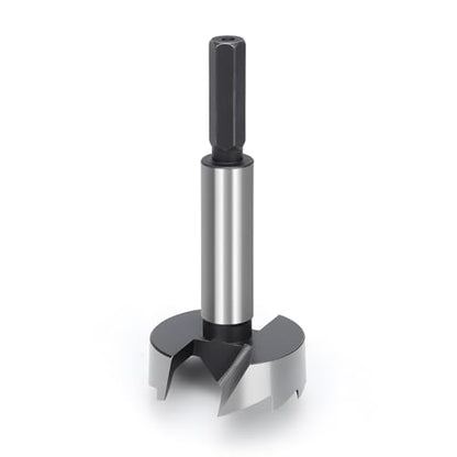 1-5/8" Forstner Bit for Wood, 1-5/8 Inch (Dia.) Wood Drill Bit Forstner Bits for Woodworking, Hex Shank
