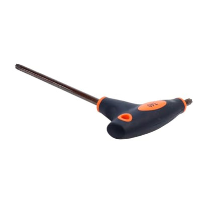 Antrader T40 Torx Screwdriver,Anti Tamper Proof Torx Key,S2 Steel T-Handle Dual End Wrench-1Pcs