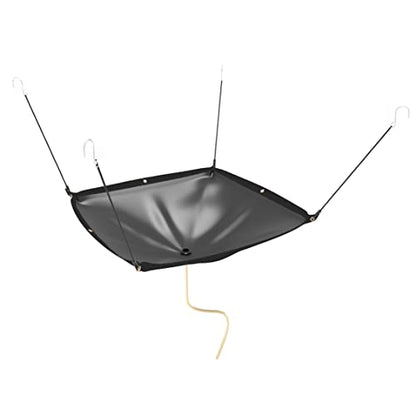 Ceiling Roof Leak Drip Diverter Tarp Heavy Duty Rain Diverter Kit for Roof with Drainage Black 10' x 10'