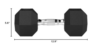 Amazon Basics Rubber Hex Dumbbell Hand Weight