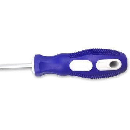 Slotted and Phillips Screwdriver, PH2 12" Long Cross-head & Flat Blade Magnetic Screwdriver with Rubber Handle