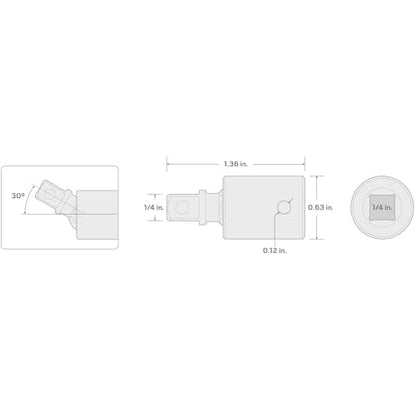TEKTON 1/4 Inch Drive Impact Universal Joint | SIA02100