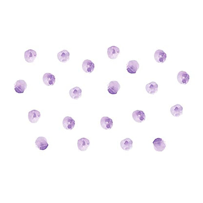 Polka Dot Wall Decals Removable Watercolor Wall Sticker for Kids Baby Girls Living Room Bedroom Playroom (Lavender Purple)