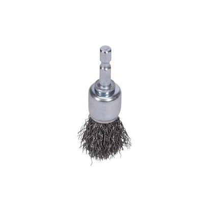 Century Drill & Tool 76203 Coarse Crimped Wire End Brush, 3/4" ? Removes Rust, Paint, Weld Spatter, Ideal for Recessed Areas, Pipes, and Spot Cleaning