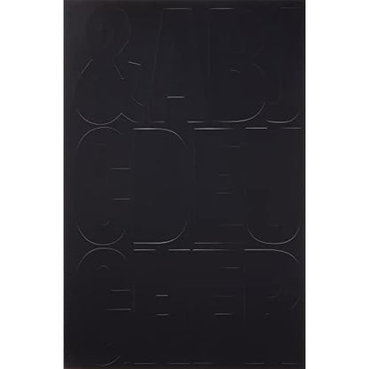 Headline Sign 32411 Stick-On Vinyl Letters, Black, 4-Inch, Made in USA