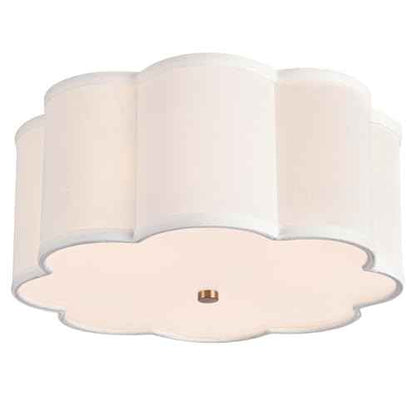 Bargeni Flush Mount Ceiling Light,13-inch Drum Ceiling Light Fixture,Light Fixtures Ceiling Mount with Cream White Fabric Shade, 3-Light Flush Mount Light Fixture for Nursery Kids Room,Bedroom,Hallway