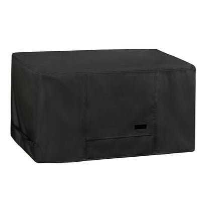 NettyPro Deck Box Cover, Fade Resistant Waterproof Outdoor Patio Storage Box Bench Cover for Rectangular 150-230 Gallon Resin Large Deck Box, 62 x 30 x 28 inch, Black