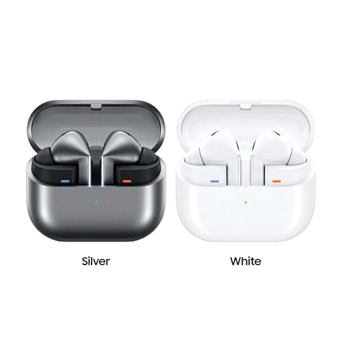 Samsung Galaxy Buds 3 Pro AI True Wireless Bluetooth Earbuds, Noise Cancelling, Sound Optimization, Redesigned Comfort Fit, Silver [US Version, Amazon Exclusive, 2Yr Warranty]