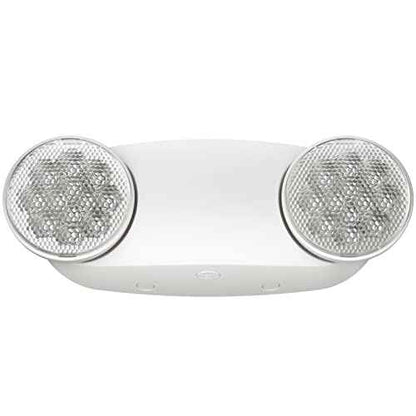 1 Pack Led Emergency Lights for Business, LED Emergency Exit Lights with Battery Backup, 2 Bug Eye Heads Adjustable Commercial Emergency Lighting Fixtures, UL 924 Certified.