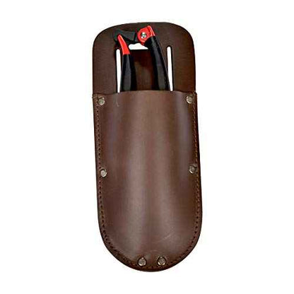 Hide & Drink, Thick Leather Holster for Pruning Shears w/Belt Loop Garden Scissors Sheath, Folding Saw, Construction & Utility Tools Pouch, Handmade Includes 101 Year Warranty