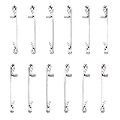 12Pcs Tool Box Drawer Slide Retaining Keeper Clips Fit for LUMDOR NAPA MAC PROTO SEARS CRAFTSMAN Tool Boxs Early 2 Inches Double Loop Tool Replacement Parts Auxiliary Mounting Clip