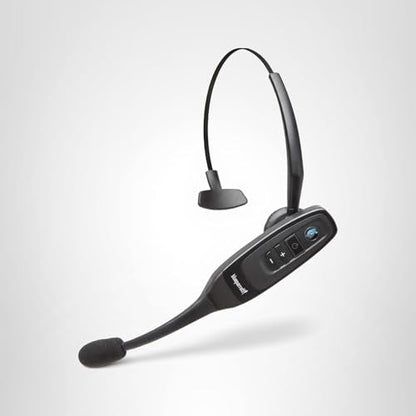 BlueParrott C400-XT Mono Bluetooth Wireless Headphones 96% Noise Canceling Trucker Headset with Mic, Convertible Over Head to Behind Neck Style with 300 ft. Wireless Range, 24 hrs. Talk Time, Black