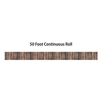 Teacher Created Resources Dark Wood Straight Rolled Border Trim - 50ft - Decorate Bulletin Boards, Walls, Desks, Windows, Doors, Lockers, Schools, Classrooms, Homeschool & Offices