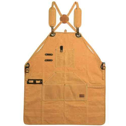 Apron for Men and Women,Tool Apron,Woodworking Apron,Versatile Apron with Multiple Pockets - Perfect,Kitchen Aprons For Women,M-XXXL, Yellow