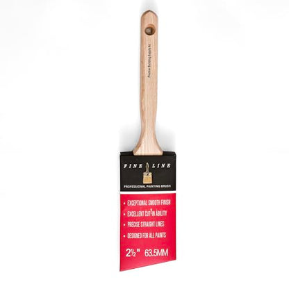 Professional 2 1/2 Inch Angle Sash Paint Brush - Fine Line Brush for Precise Edging and Cutting in - Ideal for Home Improvement, Interior & Exterior Painting, Woodwork, and Detail Work