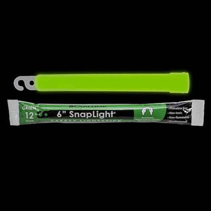Cyalume Glow Sticks Military Grade Lightstick - Premium Green 6¡± SnapLight Emergency Chemical Light Stick with 12 Hour Duration , 10 Pack