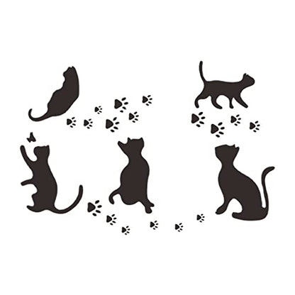 Wall Sticker and Decal , Black Cats