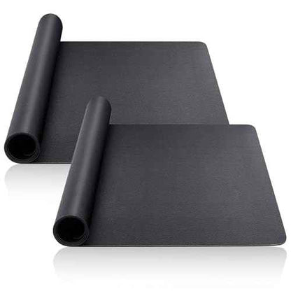 2 Pcs Work Bench Mat Top 24 x 48 Inches, PU Leather Workbench Pad Topper, Cuttable, Easy to Clean, Scratch Resistant, Protects Work Bench Tabletop Countertop