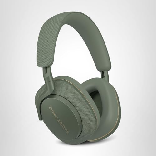 Bowers & Wilkins Px7 S2e Bluetooth Headphones Over The Ear, Over-Ear Headphones - Enhanced Noise Cancellation & Transparency Mode, Crystal-Clear Calls, 30-Hour Playback, Forest Green