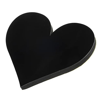 PATIKIL 3D Acrylic Alphabet Mirror Wall Stickers Symbol Heart Self-Adhesive Home Decor Letter Sign Art Sticker Decal for DIY Home Decoration Black