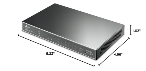 TP-Link TL-SG1016PE | 16 Port Gigabit PoE Switch | Easy Smart Managed | 8 PoE+ Ports @150W | Plug & Play | Sturdy Metal w/ Shielded Ports | QoS, Vlan, IGMP & LAG, Free Expert Help