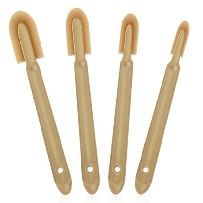 Huakaile 4 Size Set Rubber Caulking Tool, Premium Smooth Caulking Spatula Tool, Sealant Caulk Finishing Tool, Grout Applicator Tool for Tile Spreader Brick Skirting Kitchen Bathroom (4)