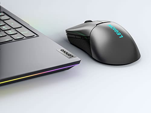 Lenovo Legion M410 Wireless RGB Gaming Mouse – 6 Button Palm Grip Mouse with 16,000 DPI, 53 Hour Rechargeable Battery, 2-Zone RGB Lighting, NVIDIA Reflex Compatible