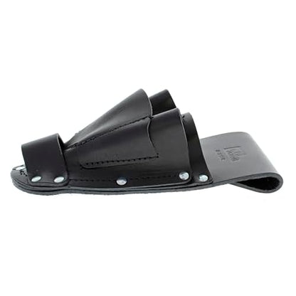 Ideal Industries 35-784BLK Leather Hip Holster Six Pocket Tool Pouch, Black