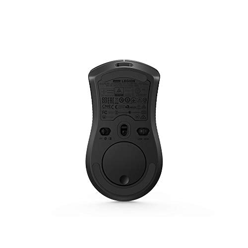 Lenovo Legion M410 Wireless RGB Gaming Mouse – 6 Button Palm Grip Mouse with 16,000 DPI, 53 Hour Rechargeable Battery, 2-Zone RGB Lighting, NVIDIA Reflex Compatible