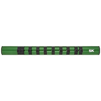 SK Tools USA3/8" Drive, 10 Clips, 12" Long, Magnetic Socket Rail | M3810