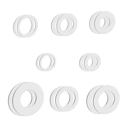 Saw Blade Bushing Set Saw Blade Adapter Ring, Reduction Ring Combo, 30mm-5/8'', 20mm-5/8'', 7/8''-5/8'', 20mm-1/2'', 1''-5/8'', 20mm-10mm, 5/8''-3/8'', 5/8''-1/2'', Pack of 16