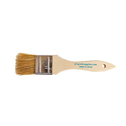 Vermeer Chip Paint Brushes - 12-Pack - 1.5" Chip Brushes for Paints, Stains, Varnishes, Glues, & Gesso - Home Improvement - Interior & Exterior Use