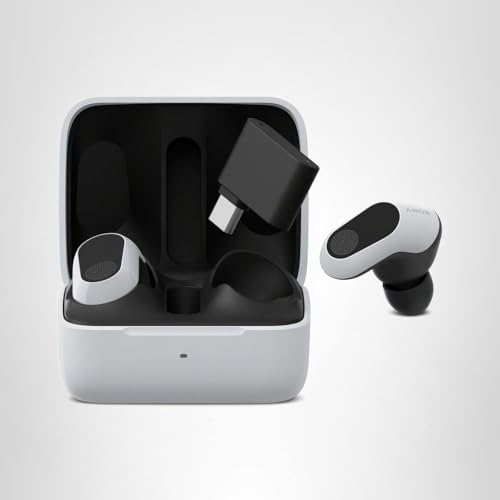 Sony INZONE Buds Wireless Gaming Earbuds, Perfect for PlayStation® 5, for PC/PS5/Switch/Mobile, 48Hr Battery with Case, Noise Canceling, 360 Spatial Sound, 2.4GHz USB-C Dongle, WF-G700N White