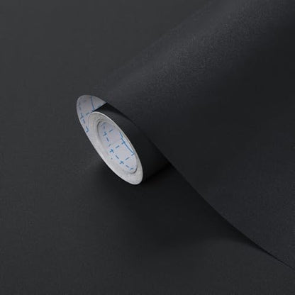 Heroad Peel and Stick Wallpaper Matte Dark Grey Contact Paper for New Environmentally Friendly Materials Thickening Upgrade Increase Stomata Wallpaper for Countertops Bathroom Kitchen 17.7¡± x 118¡±
